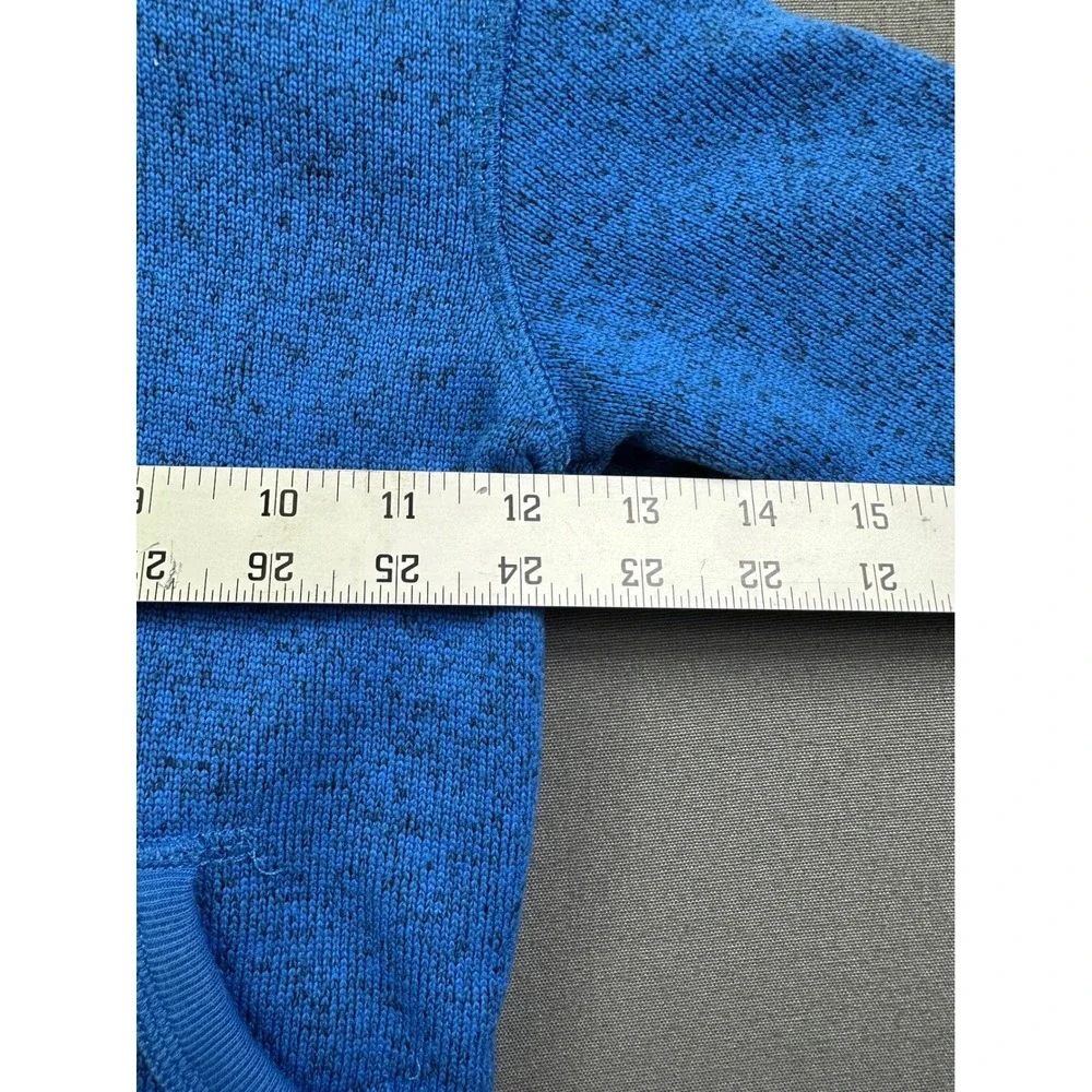 OshKosh Bgosh Boys Blue Marled Knit Full Zip Hoodie Sweater Jacket 3T
